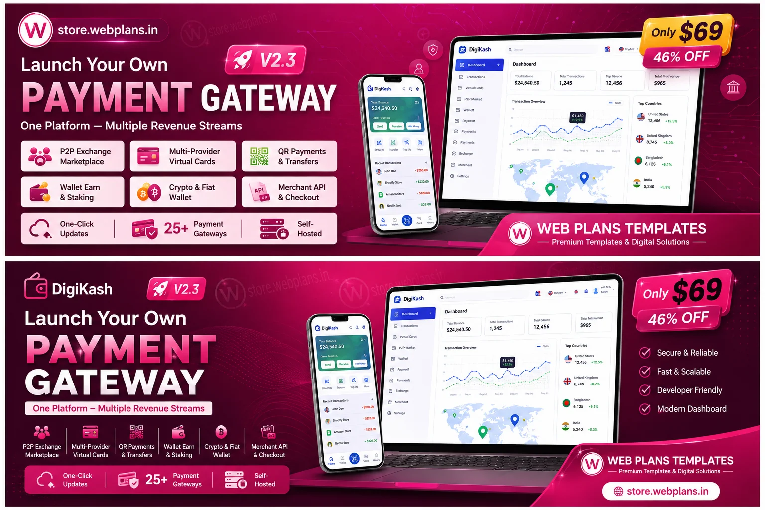 DigiKash - Complete Payment Gateway, Wallet & QR System 2.0